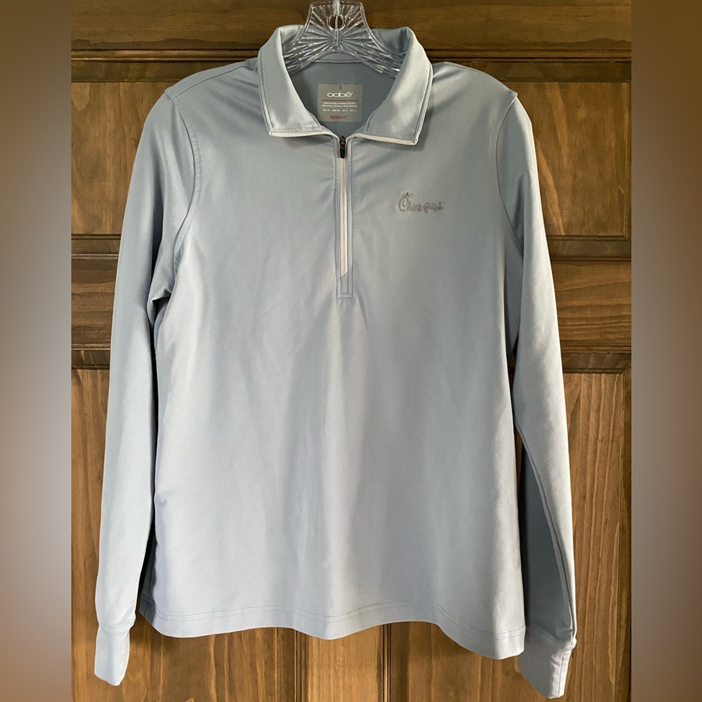 Chick-fil-A Light Blue Quarter-Zip Pullover